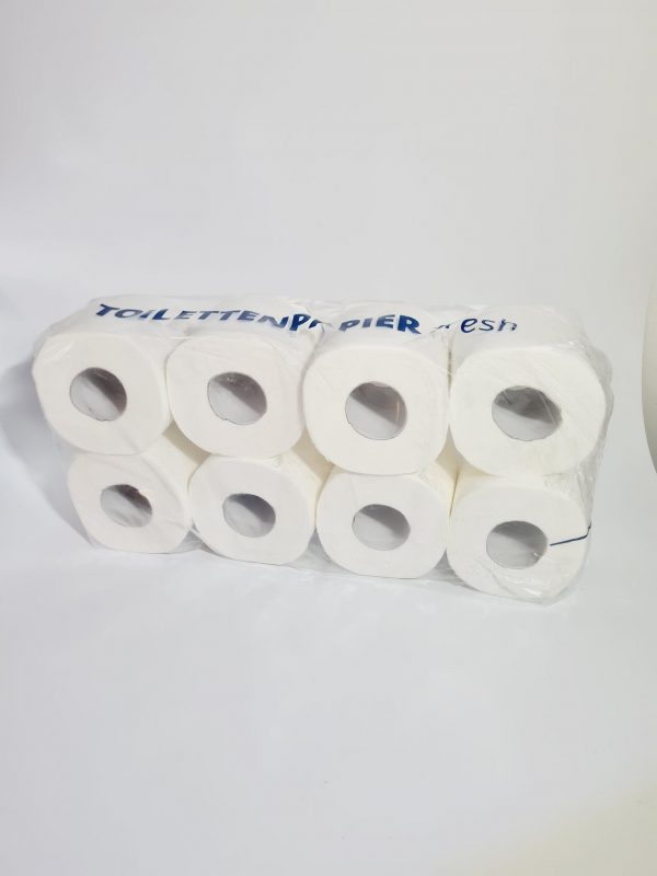Toilettenpapier 3- lagig 250 Blatt Hochweiss 72 Rollen - Rückseite