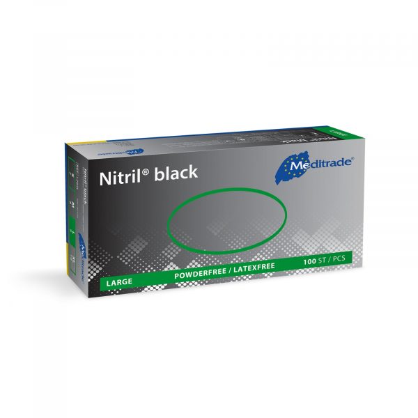 Nitril Handschuhe schwarz, puderfrei, 100 Stück – Bild 4
