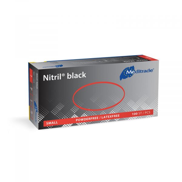 Nitril Handschuhe schwarz, puderfrei, 100 Stück – Bild 2