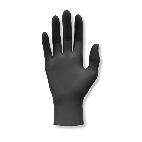 Nitril Handschuhe schwarz, puderfrei, 100 Stück
