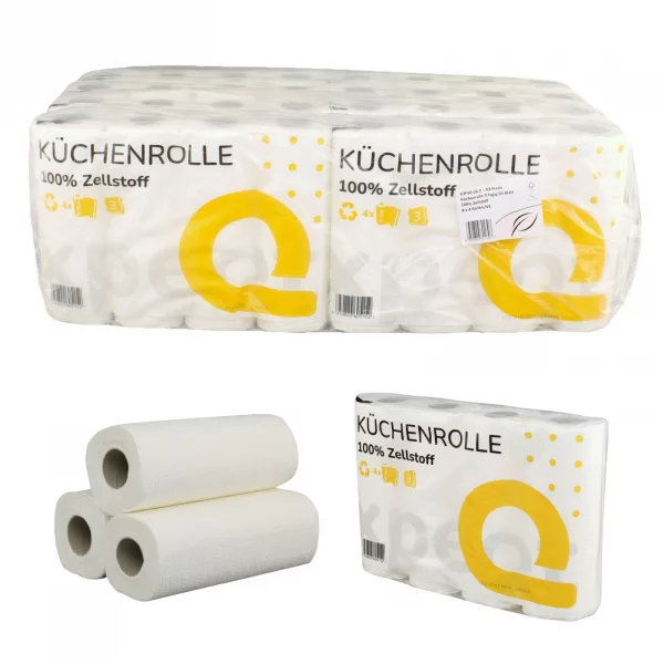 Küchenrolle 3-lagig, à 50 Blatt, 32 Rollen